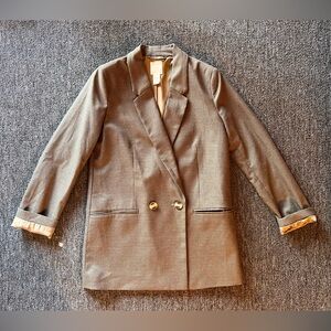 H&M Women’s Oversized Plaid Blazer